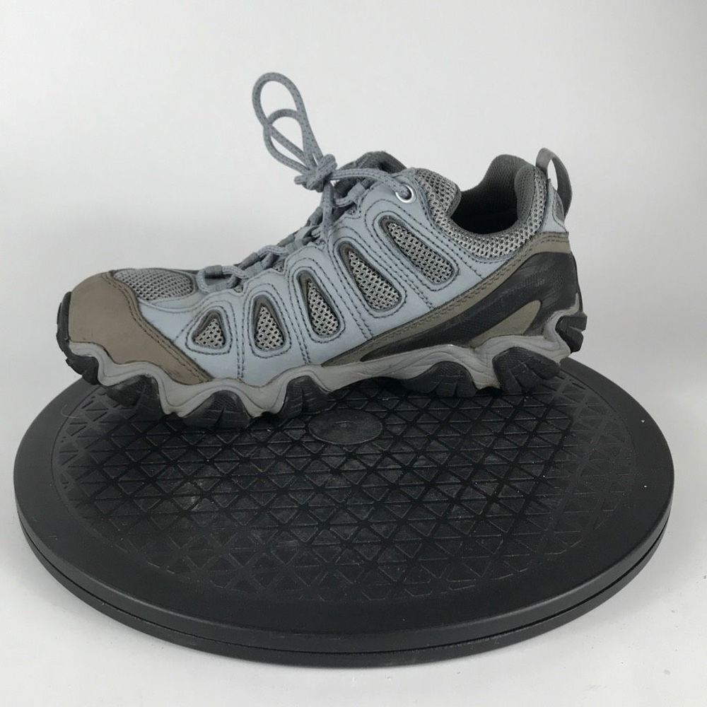 Oboz Low Top Hiking Boots Low Top Gray/Blue Women’s Size 8.5 - Picture 9 of 12
